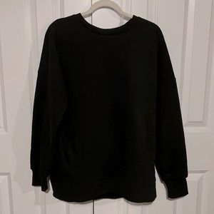 Black Pull Over, Size Large, From ZENANA, Has a front Pocket